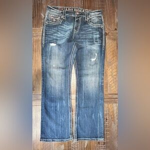 Rock Revival Dano Bootcut Men’s Jeans Size 38x32